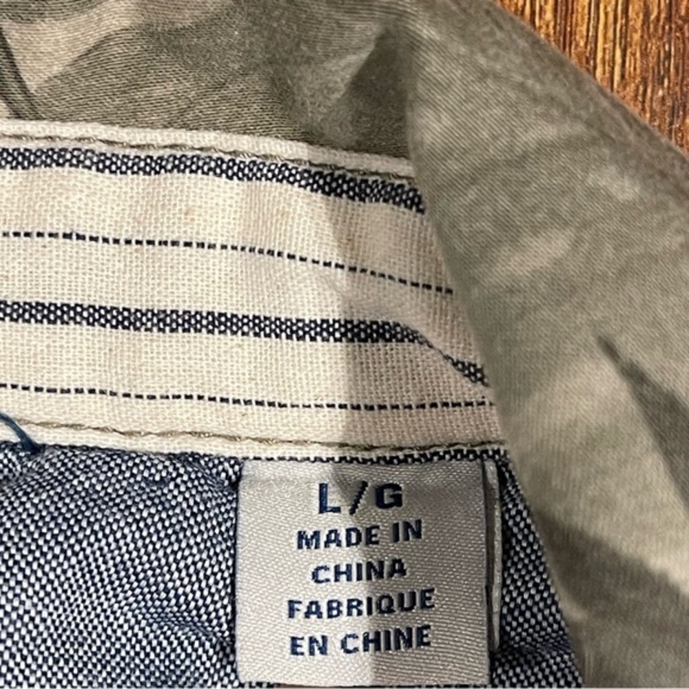 Tommy Bahama Large Boracay Como Camo Trucker Jacket 380 Tea Leaf green - Picture 10 of 15